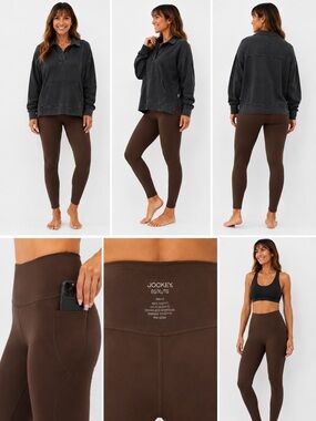 Jockey Straight-Leg Stretch Pants in Dark Brown